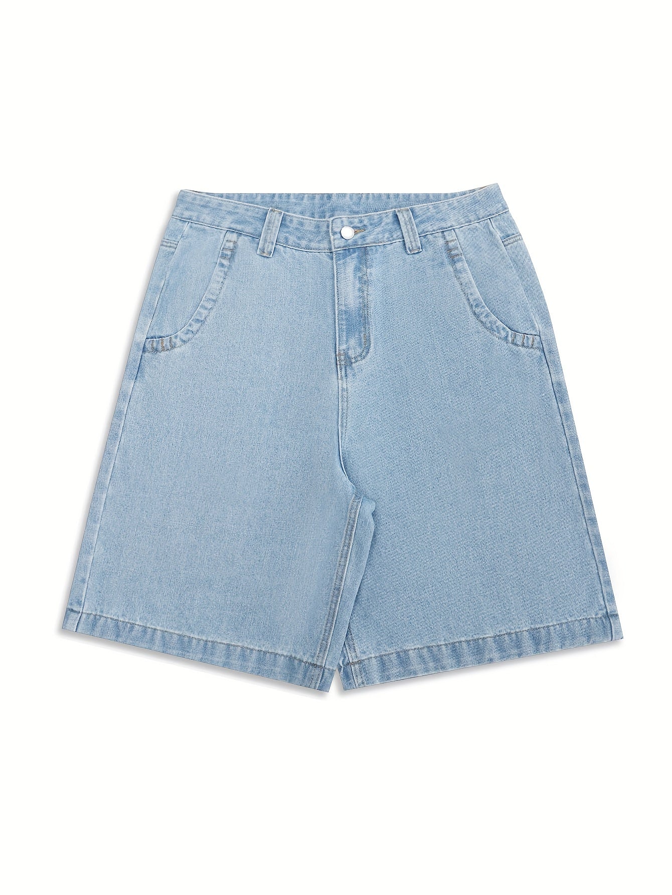 Lässige Bermuda-Denim-Shorts – Lockere Passform mit Stilvollen Blumenstickereien