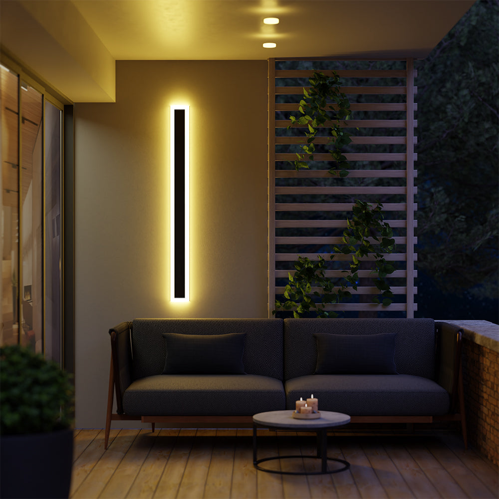 LumiLine Außenlampe – Minimalistisches Design mit Warmem Licht