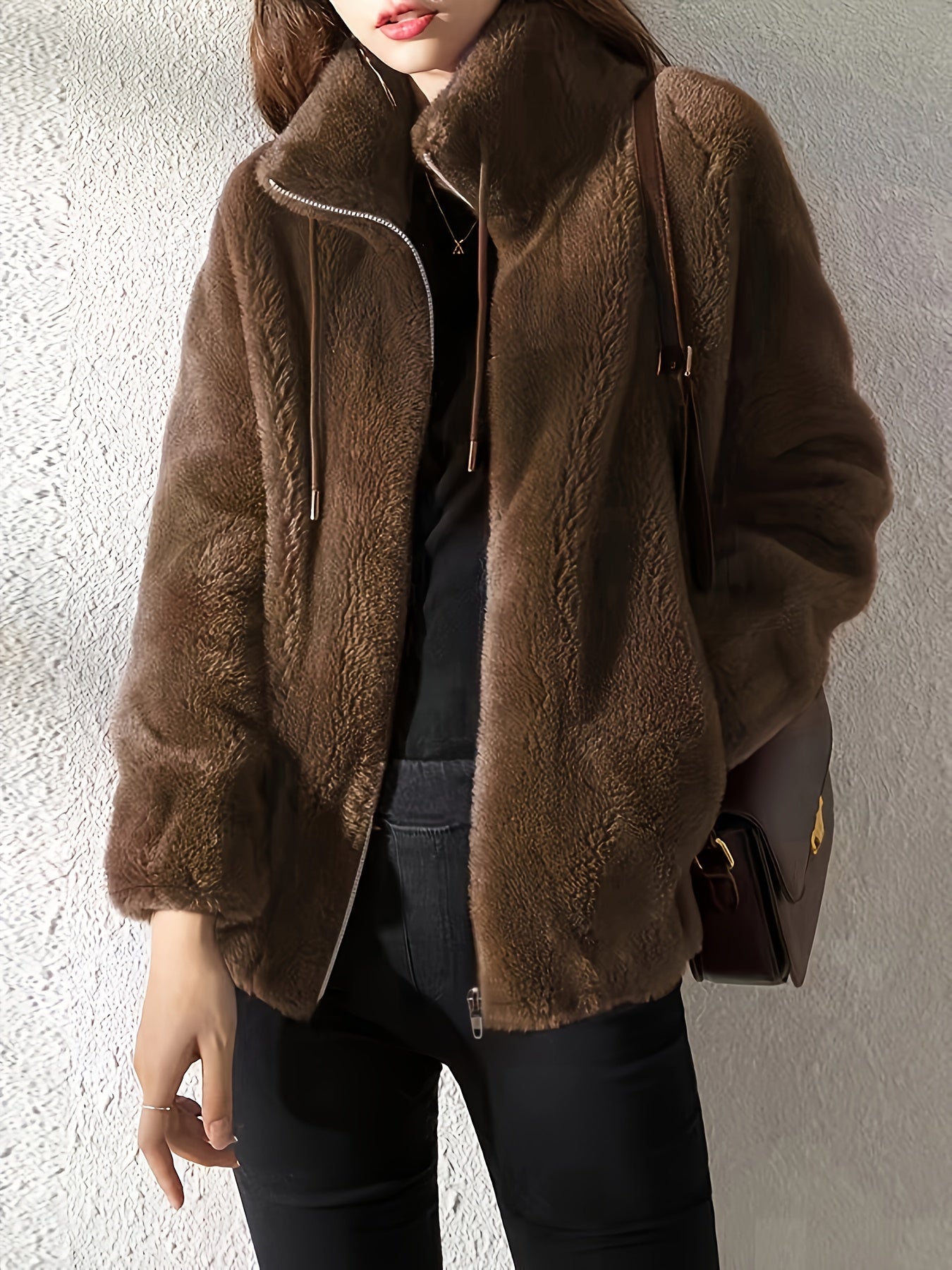 Isabelle Teddy Mantel – Bequem und Stylisch für Kalte Tage