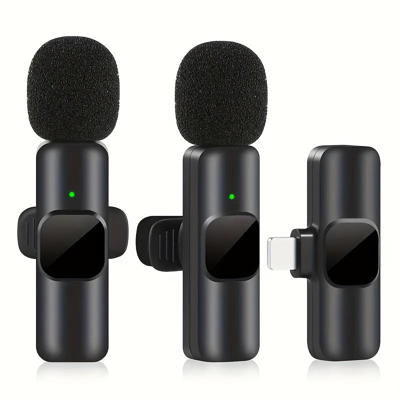 Professionelles drahtloses Lavalier-Mikrofon - Perfekt für Videoaufnahmen und Live-Streaming
