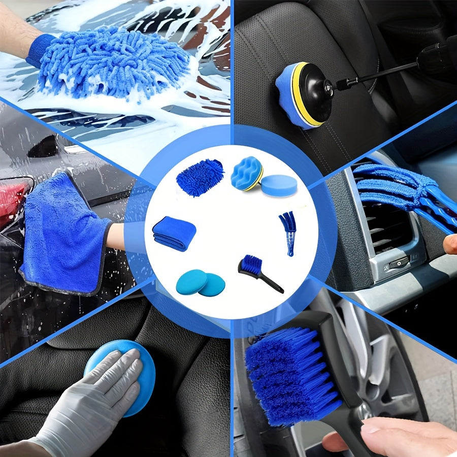 Multifunktionales Auto-Waschbürsten-Set – Komplett und Praktisch