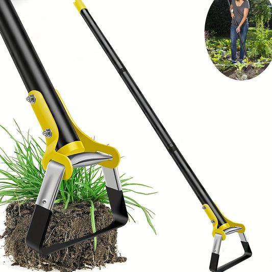 Edelstahl Ergonomisches Gartenwerkzeug mit Dreieckigem Kopf – Zum Unkrautjäten und Bodenbearbeitung