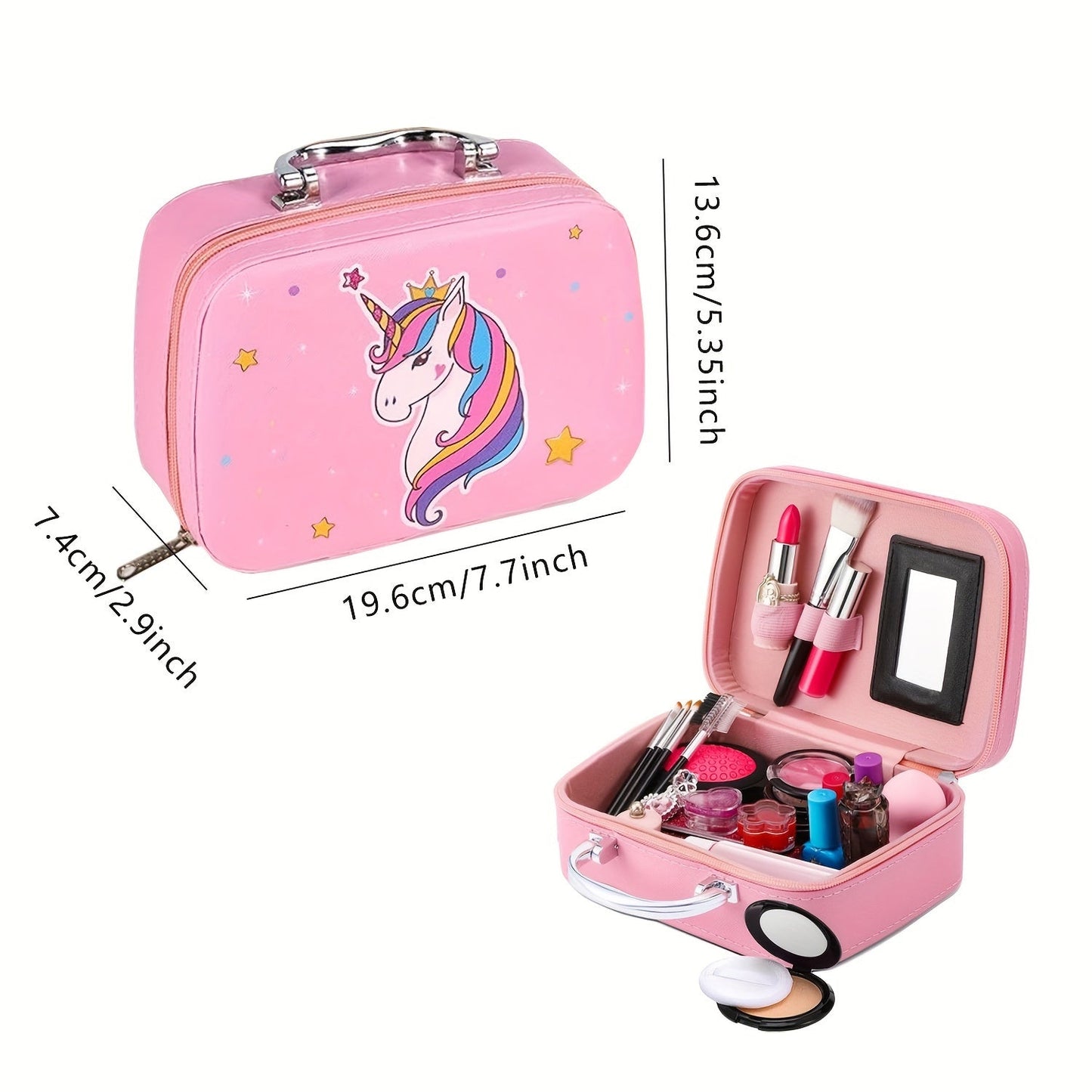 Deluxe Einhorn-Make-up-Tasche – Echte Kosmetik und Accessoires für Mädchen