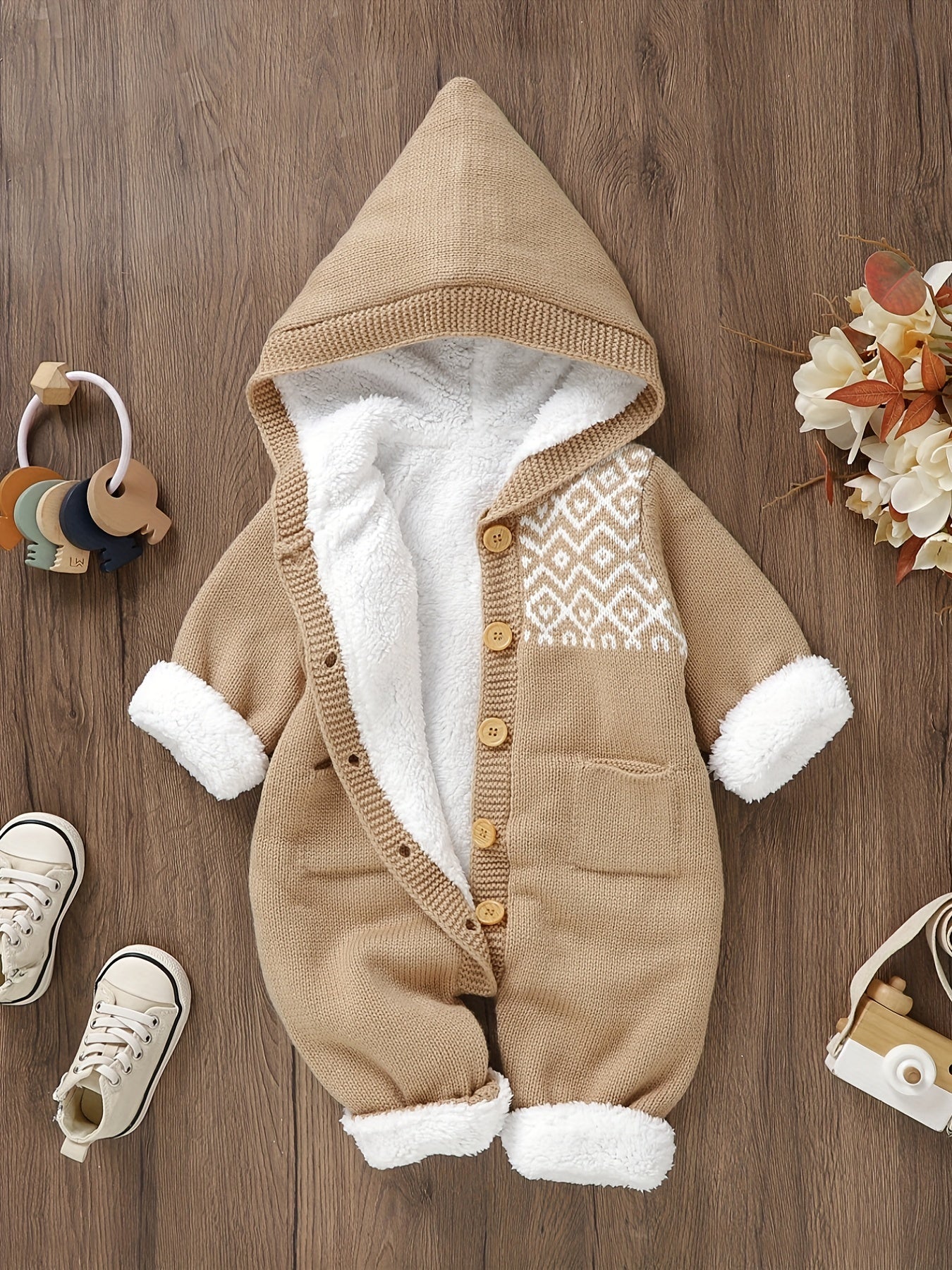 Niedlicher Strick-Jumpsuit – Für Wärme und Komfort