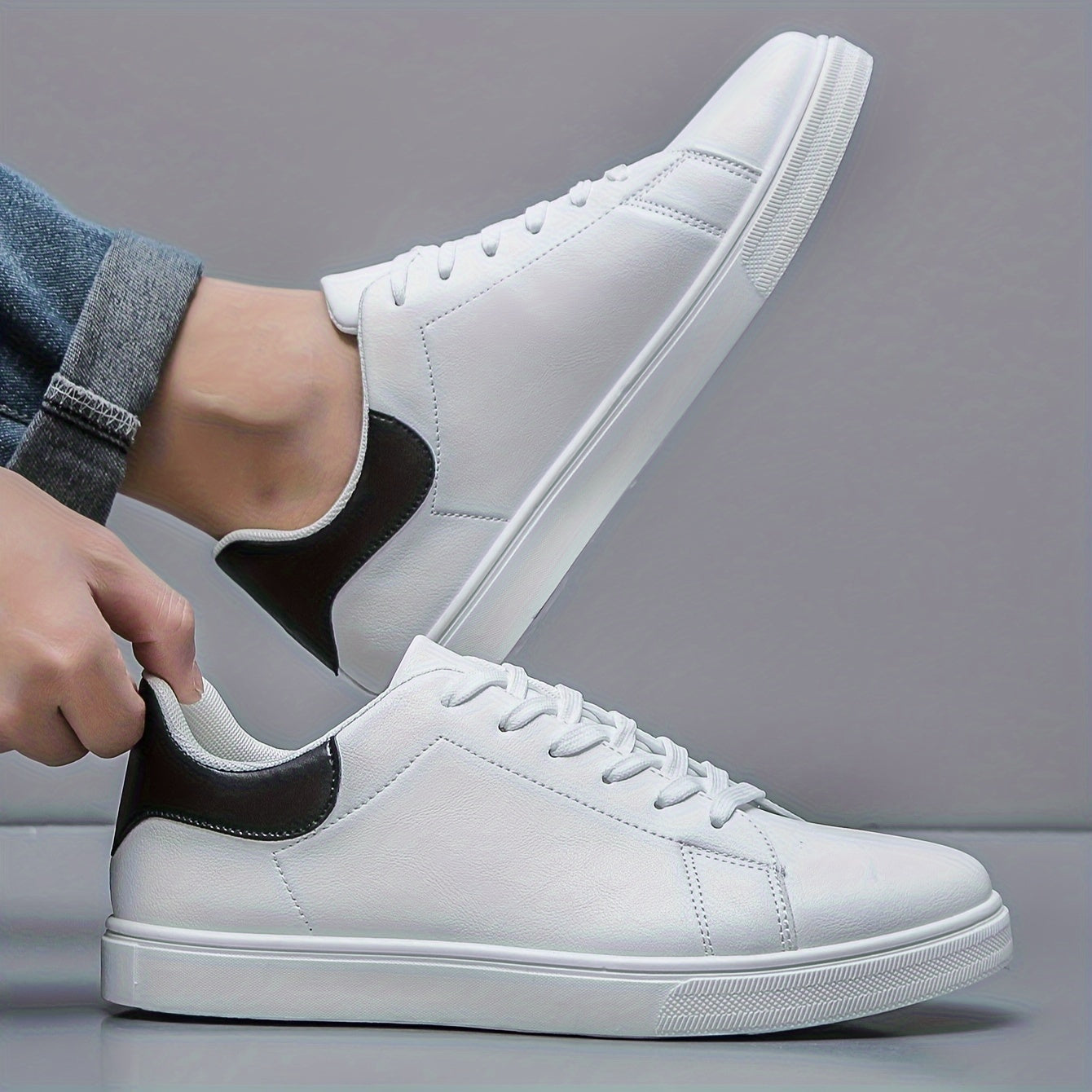 Herren Freizeit Sneaker mit Schnürsenkeln – Komfortabel und Modern für Frühling und Sommer
