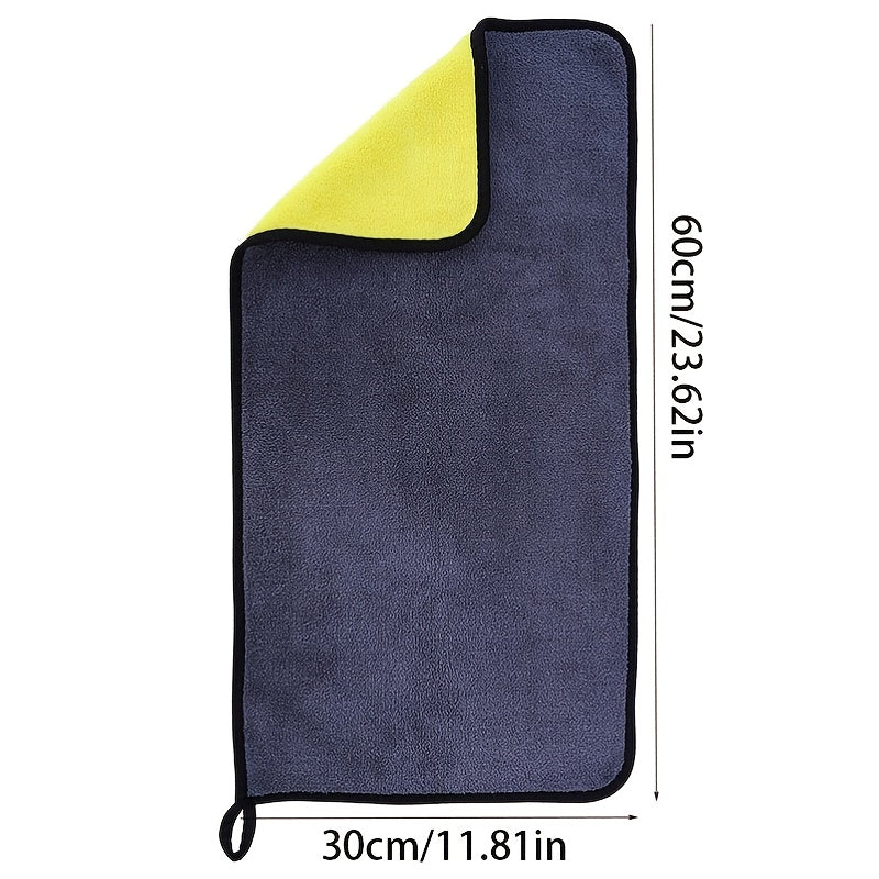Doppelseitiges Coral-Fleece Auto-Waschhandtuch – Weich und Absorbierend für Glanz