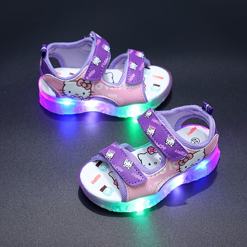 Sanrio Leuchtende Mädchen-Sandalen – Bequeme und Atmungsaktive Sommerschuhe