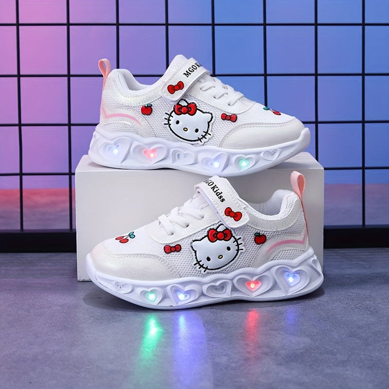 Leuchtende Hello Kitty Sneakers – Atmungsaktive und Gepolsterte Spaßschuhe