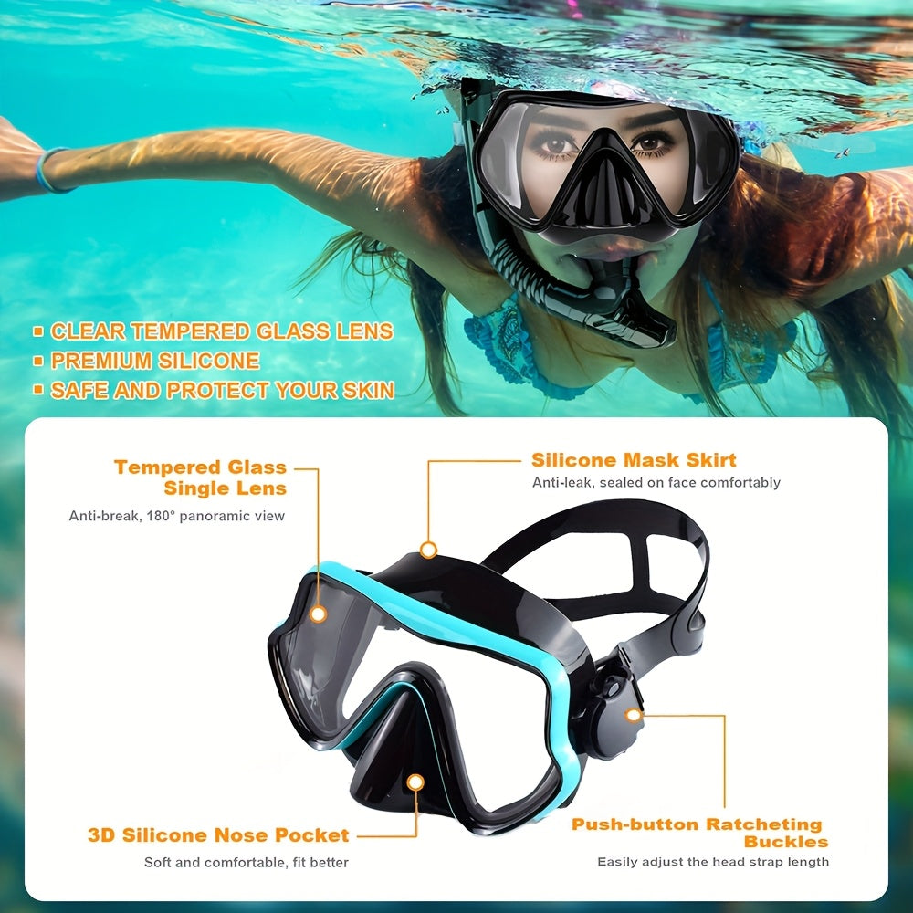 AquaClear Schnorchelset – Leckfrei, Komfortabel und Mit Großem Sichtfeld