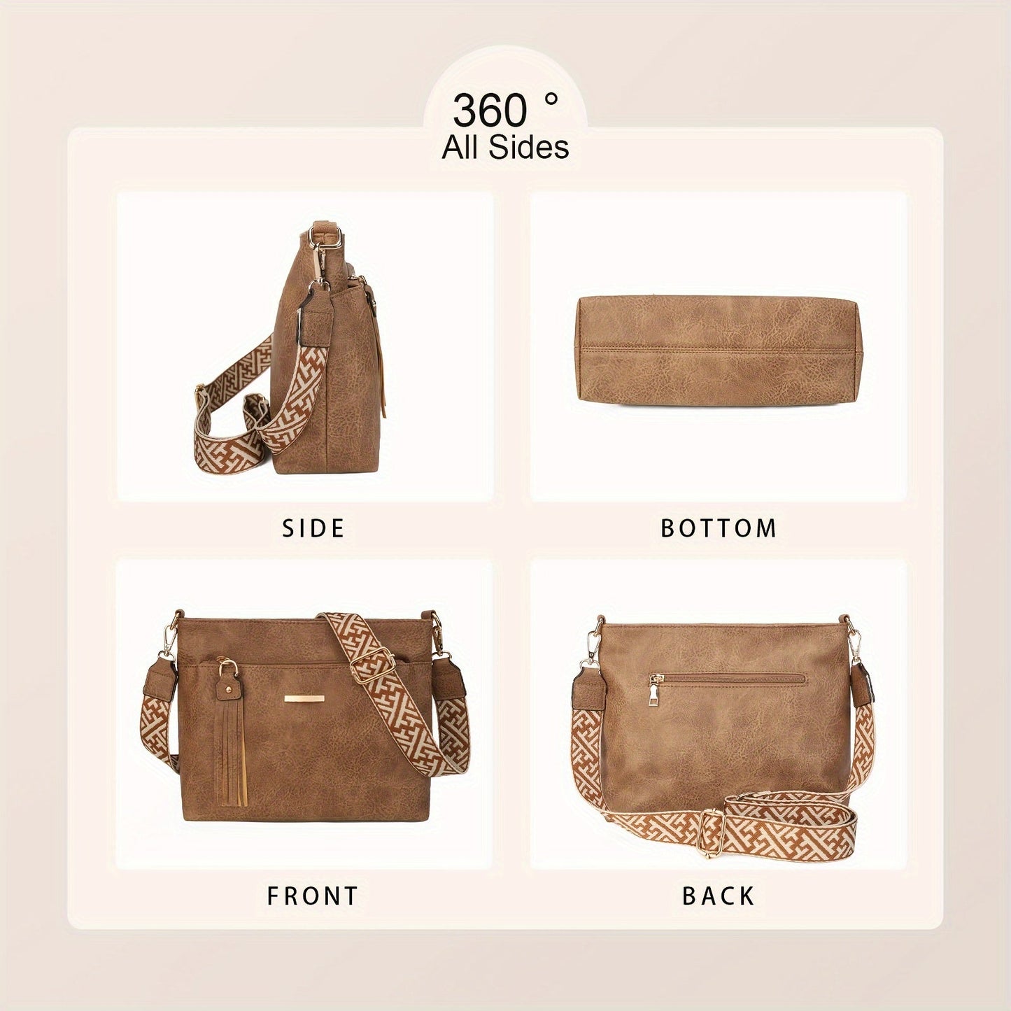 Chic PU Schultertasche – Stilvoll und Geräumig für Jeden Anlass
