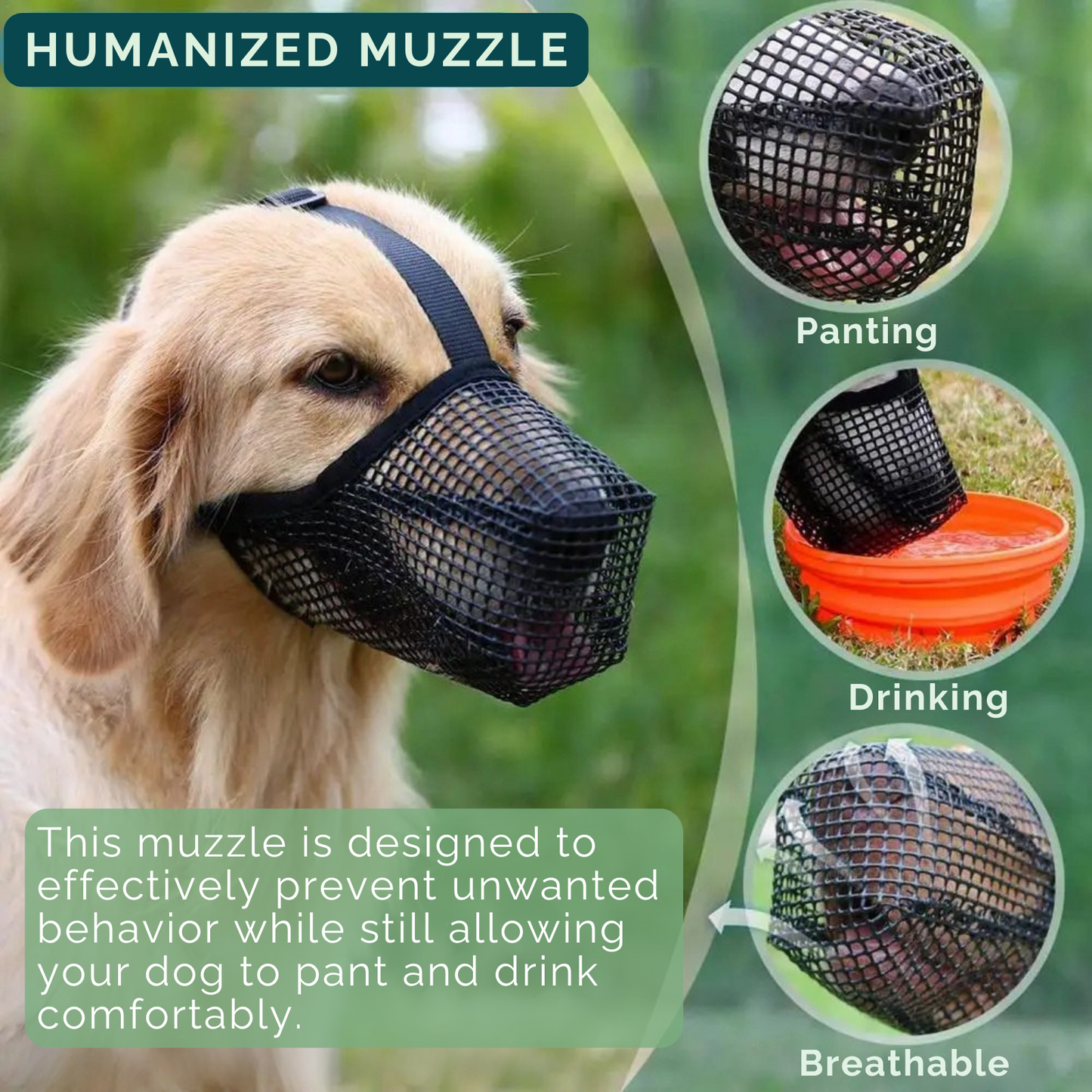 AirMesh Maulkorb – Weich und Bequem für Hunde