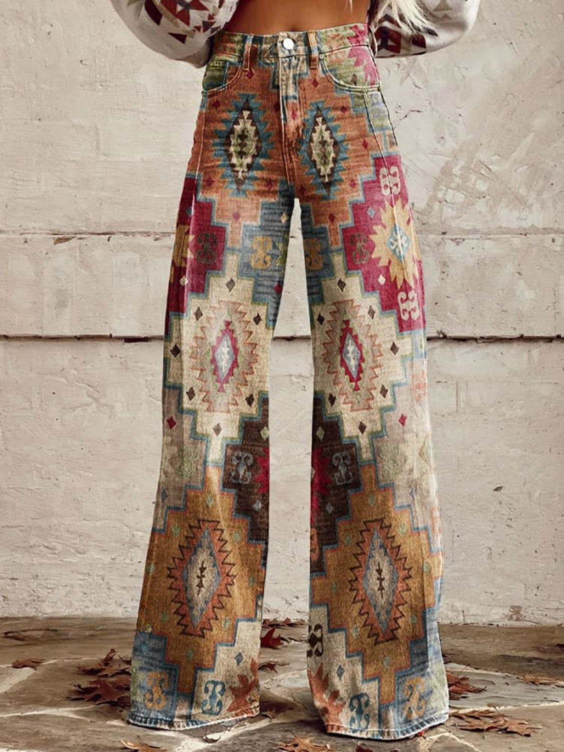 Boho Denim Statementhose – Für einen kreativen und freien Stil