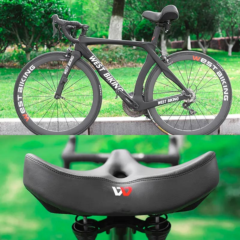 Ergonomischer Breiter Fahrradsattel mit Extra Polsterung für Bequemes Radfahren