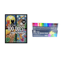 1 * Malseiten Quest Activity Book+ 24 Aquarellstifte mit Doppelspitze