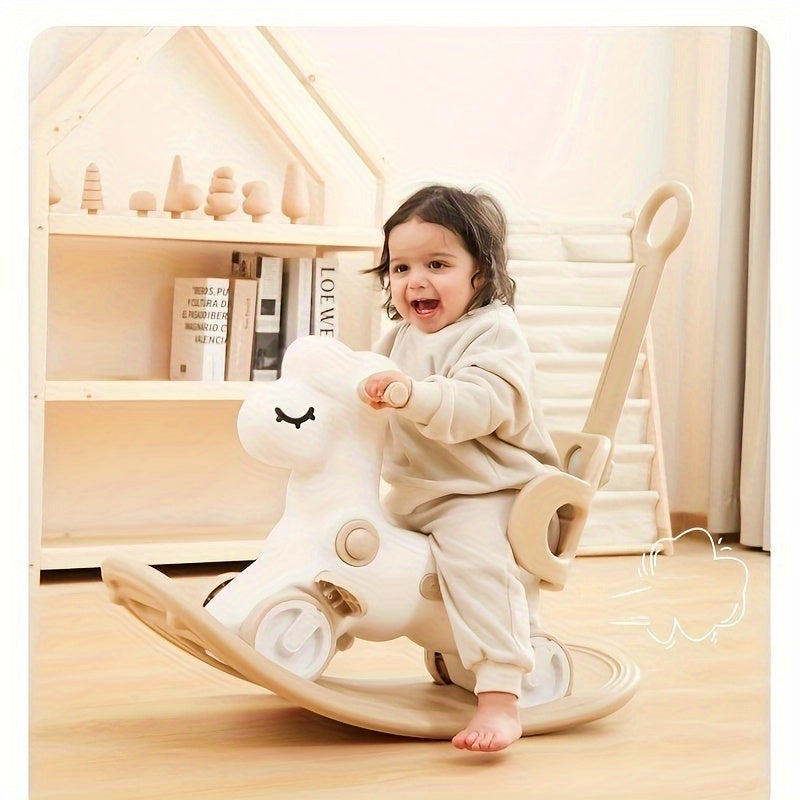 2-in-1 Baby Schaukelpferd und Laufrad - Sicheres und Spaßiges Spielzeug