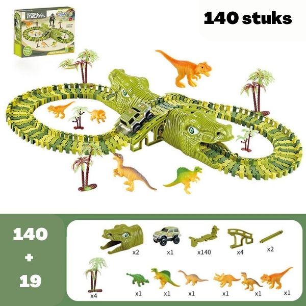 DinoCircuit - Dinosaurier Spielset mit 360-Grad Strecke