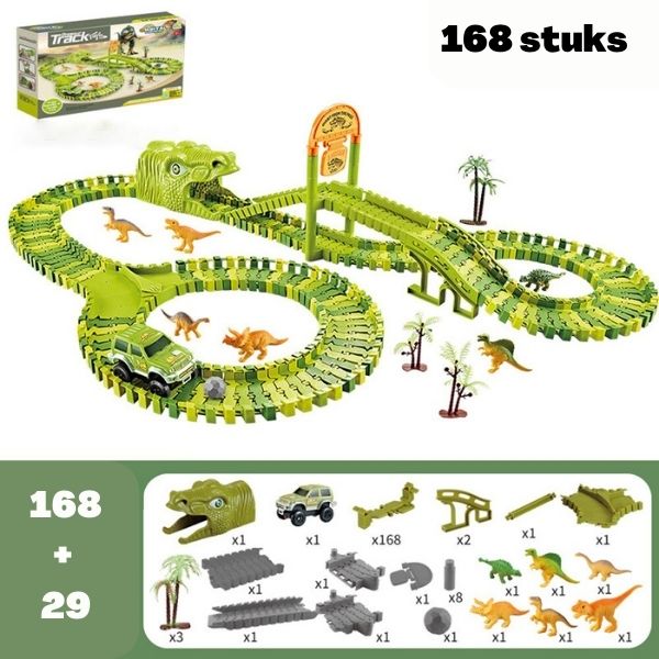 DinoCircuit - Dinosaurier Spielset mit 360-Grad Strecke