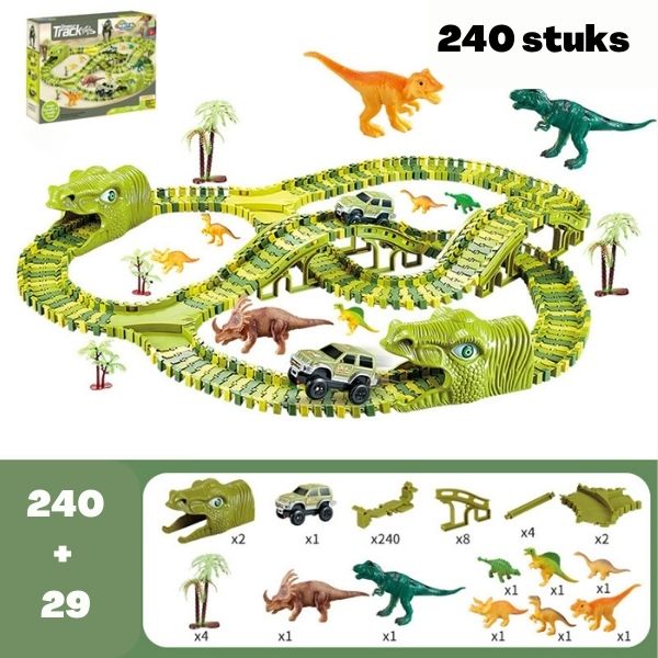 DinoCircuit - Dinosaurier Spielset mit 360-Grad Strecke