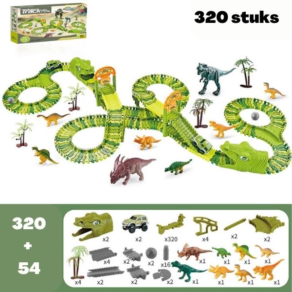 DinoCircuit - Dinosaurier Spielset mit 360-Grad Strecke