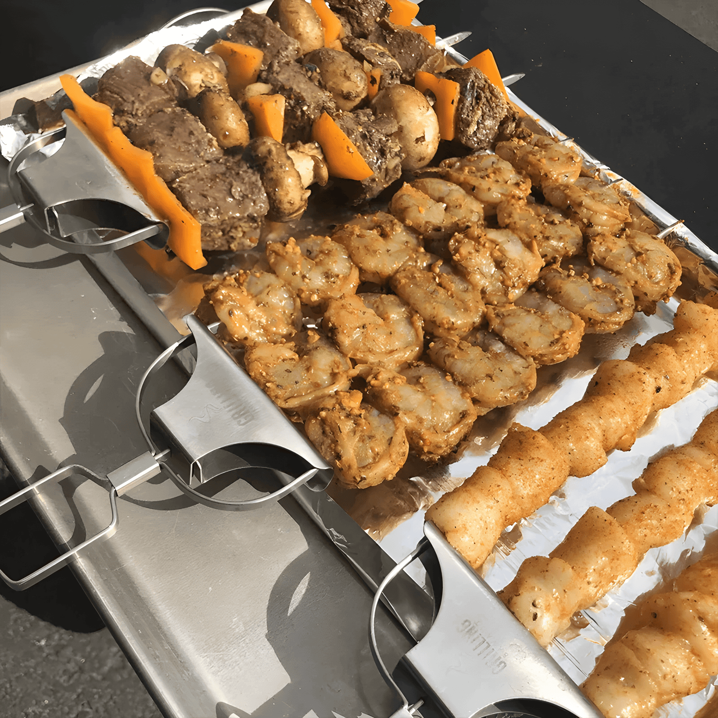 SpiesPro - 3-in-1 Grill Tool - Macht Grillen einfacher und effizienter!
