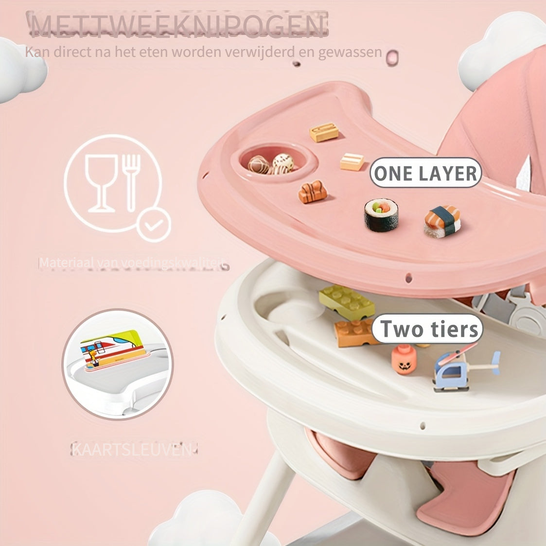 FlexiGrow Hochstuhl für Kleinkinder – Verstellbar & Multifunktional