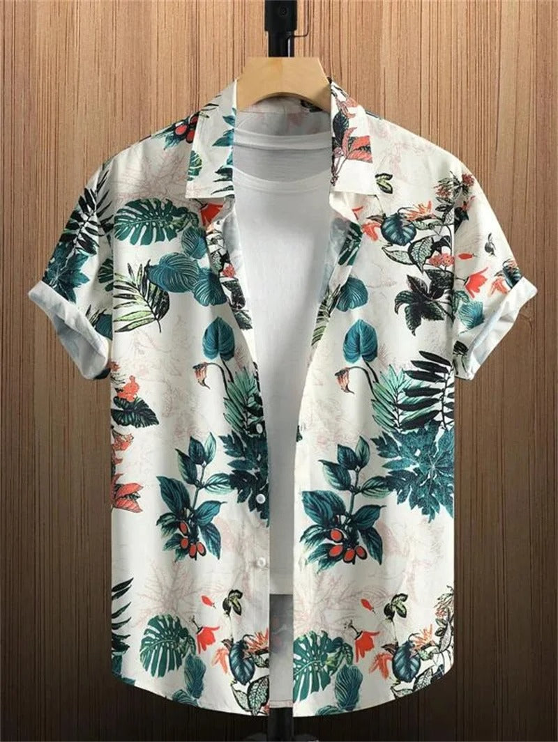 TropicWave Palmprint Hemd – Frisch und Stilvoll für Herren