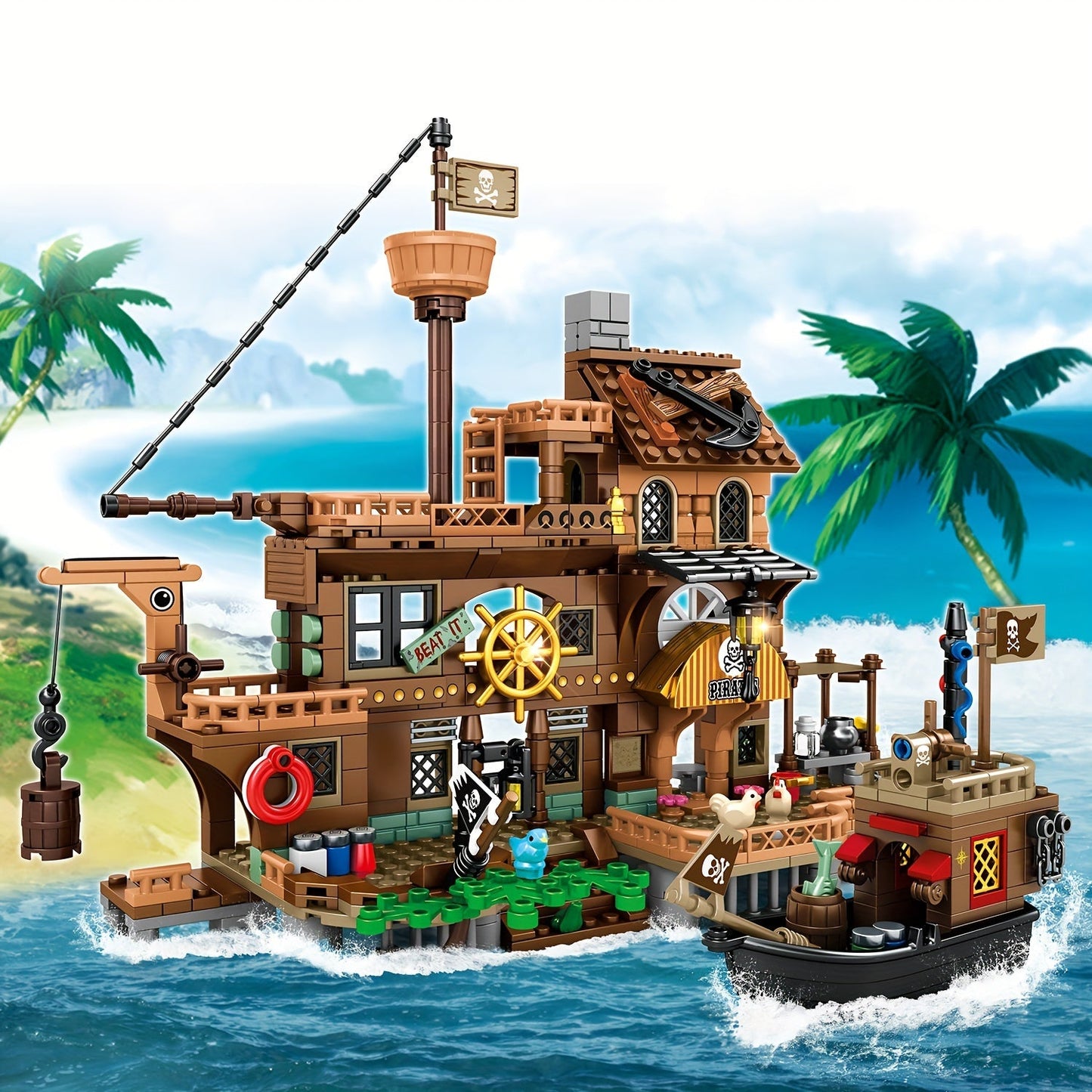 Piratenschiff Abenteuer – Baue deine eigene Piratengeschichte