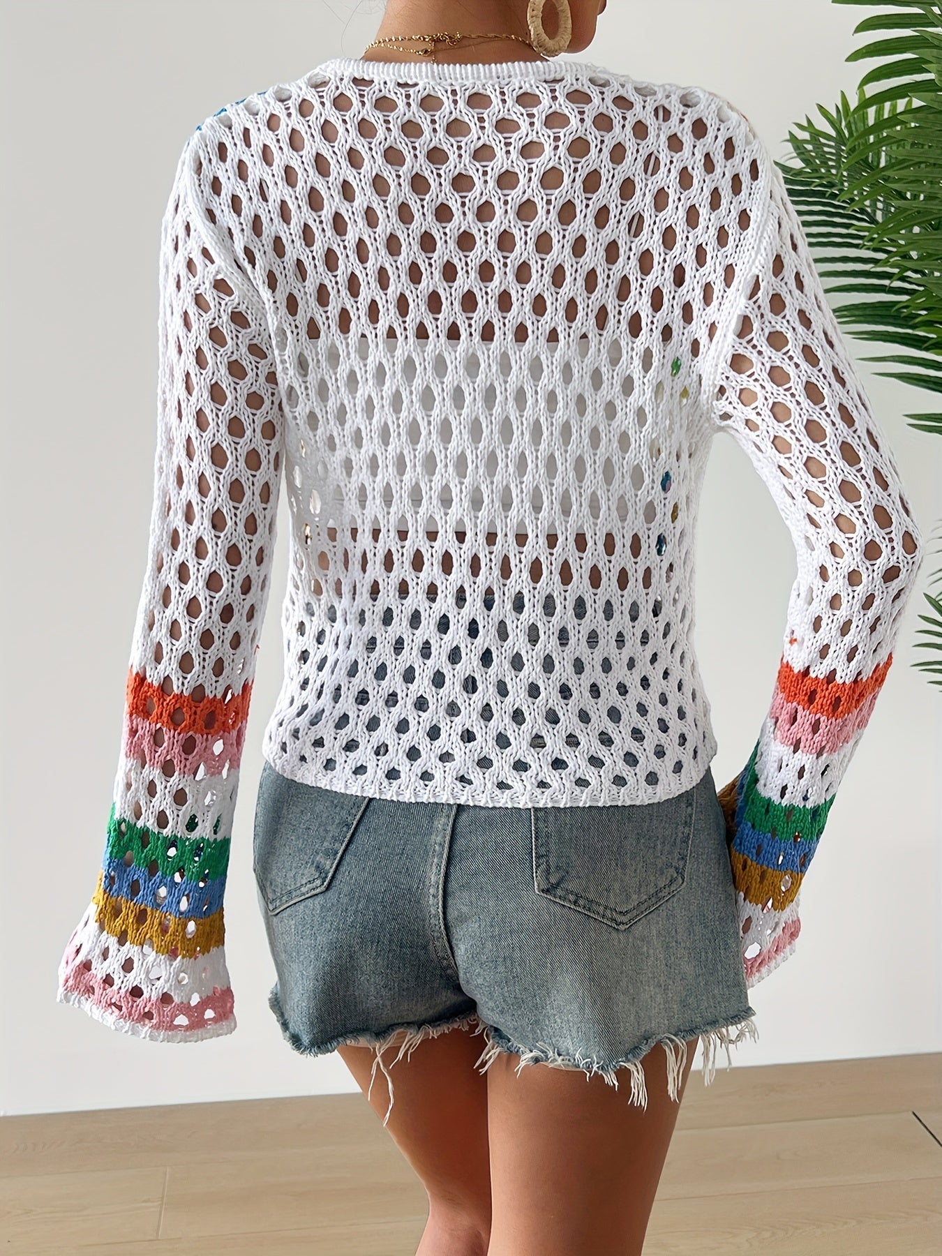 Bohemien Handgemachte Häkelkleid – Farbenfroh und Bequem
