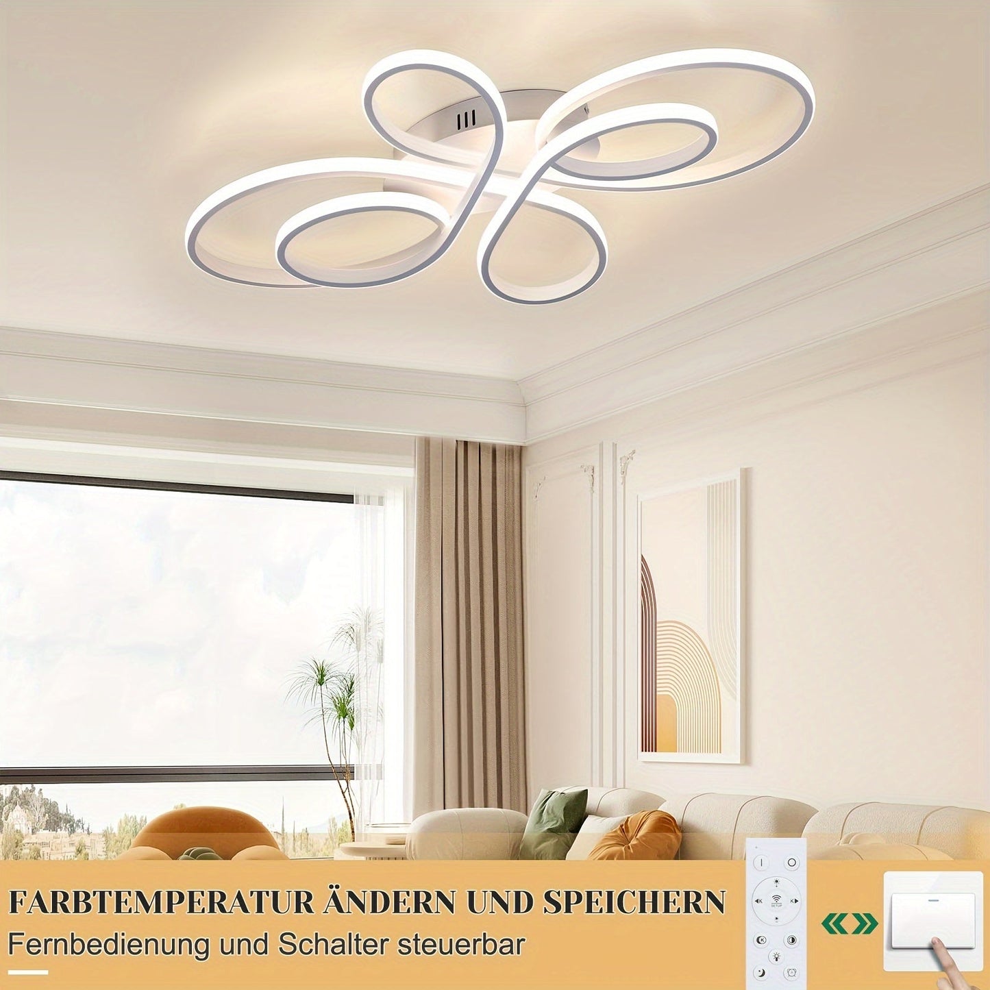 LED Deckenlampe 90W – Große Durchmesser und Dimmbarkeit