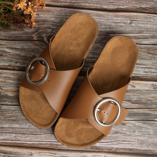 Moderne Damen Sandalen mit Metallverschluss – Komfortabel und Stilvoll für Jedes Jahr