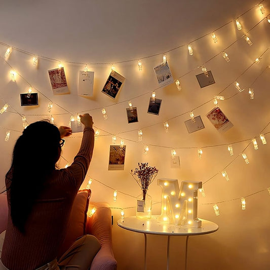 LumiClip LED Lichterketting – Magische String Lights met Fotoclips