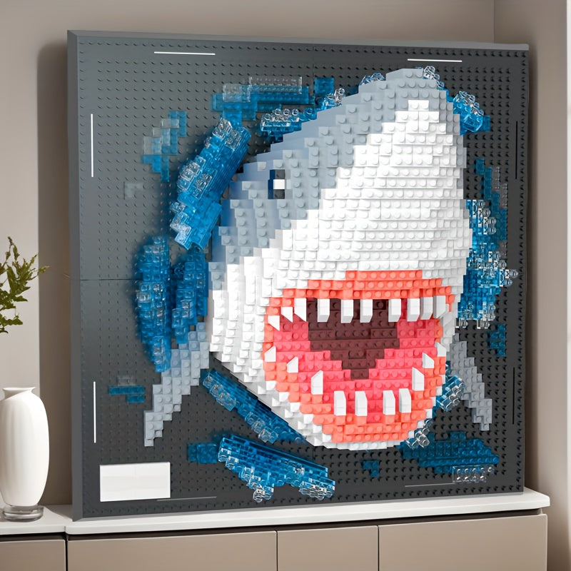 Kreative 3D Wandkunst Bauklötze – Hai und Adler Kollektion