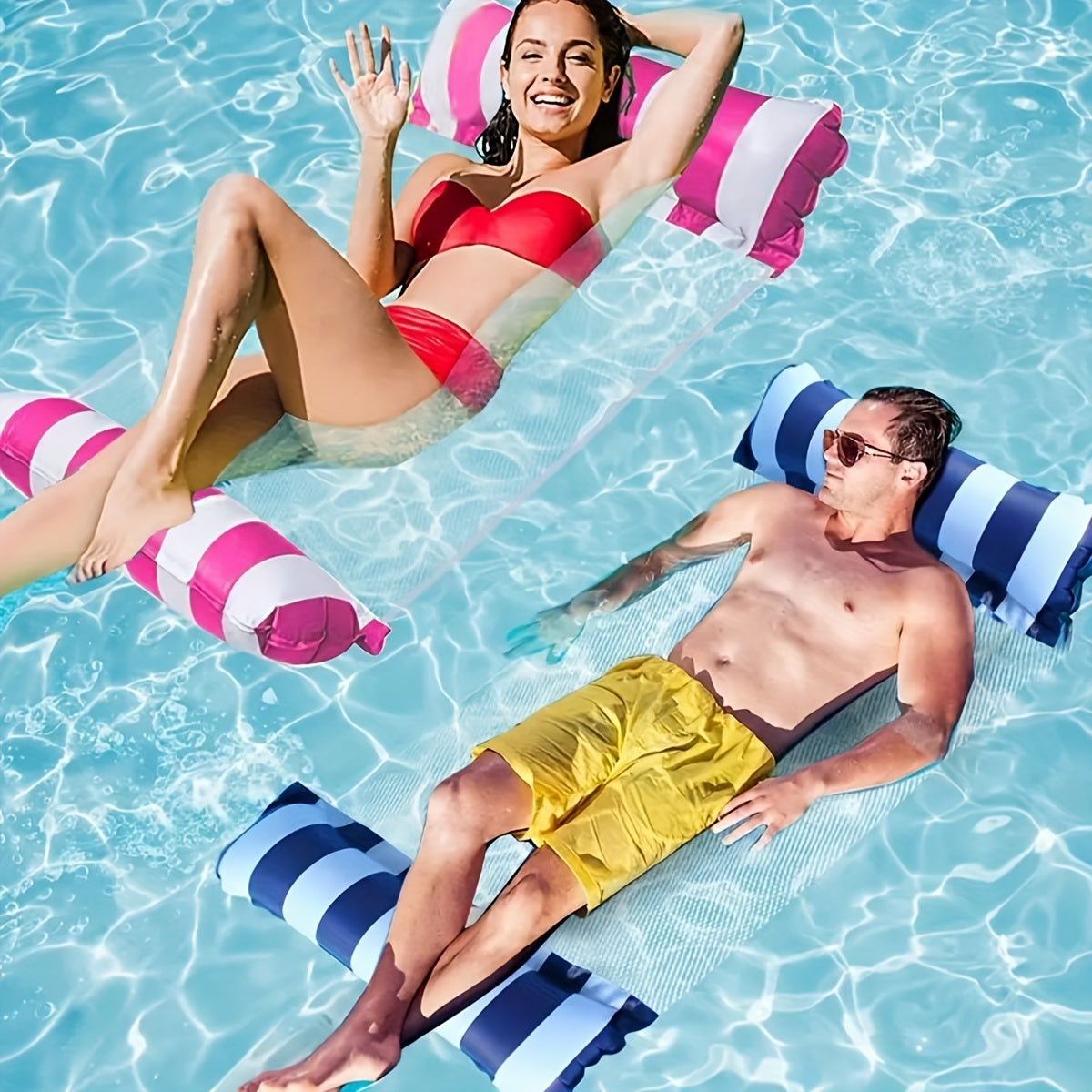 RelaxStrip Aufblasbares Schwimmfloß – Komfortabel und Langlebig für Wasservergnügen