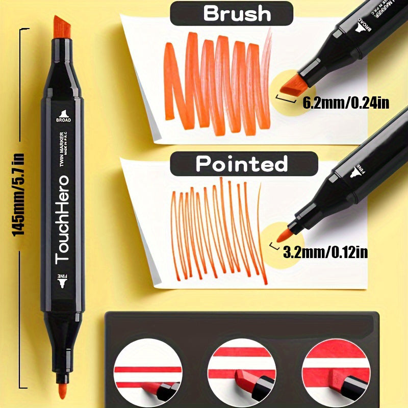 TouchHero 168 Farben Alkoholmarker Set – Professionell und Vielseitig