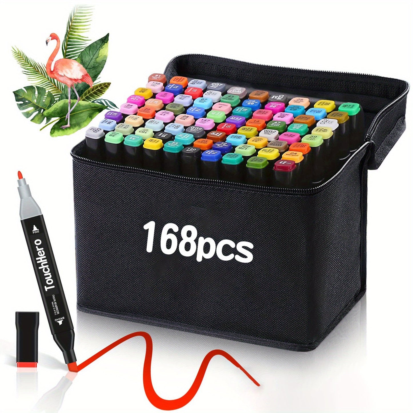 TouchHero 168 Farben Alkoholmarker Set – Professionell und Vielseitig