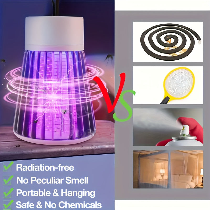 Wiederaufladbare Mückenlampe – 360° UV-Elektroschock-Insektenvernichter