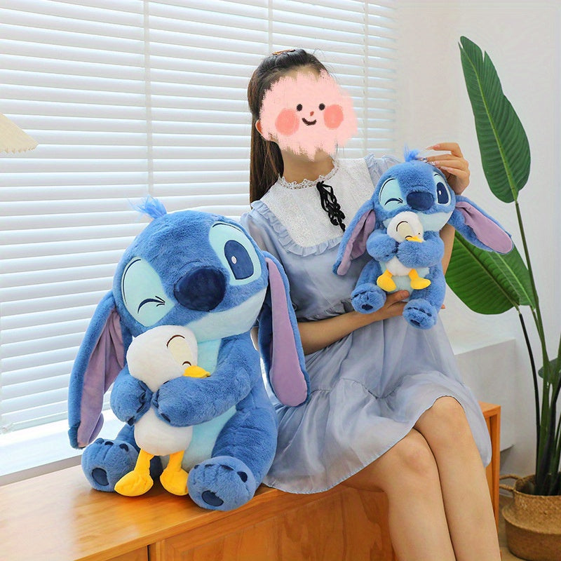 Kawaii Blauwe Alien Plüsch-Kuscheltier – Niedliche Cartoon-Schlafpuppe für die Nacht und Dekoration