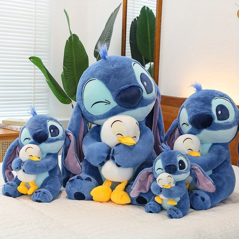 Kawaii Blauwe Alien Plüsch-Kuscheltier – Niedliche Cartoon-Schlafpuppe für die Nacht und Dekoration