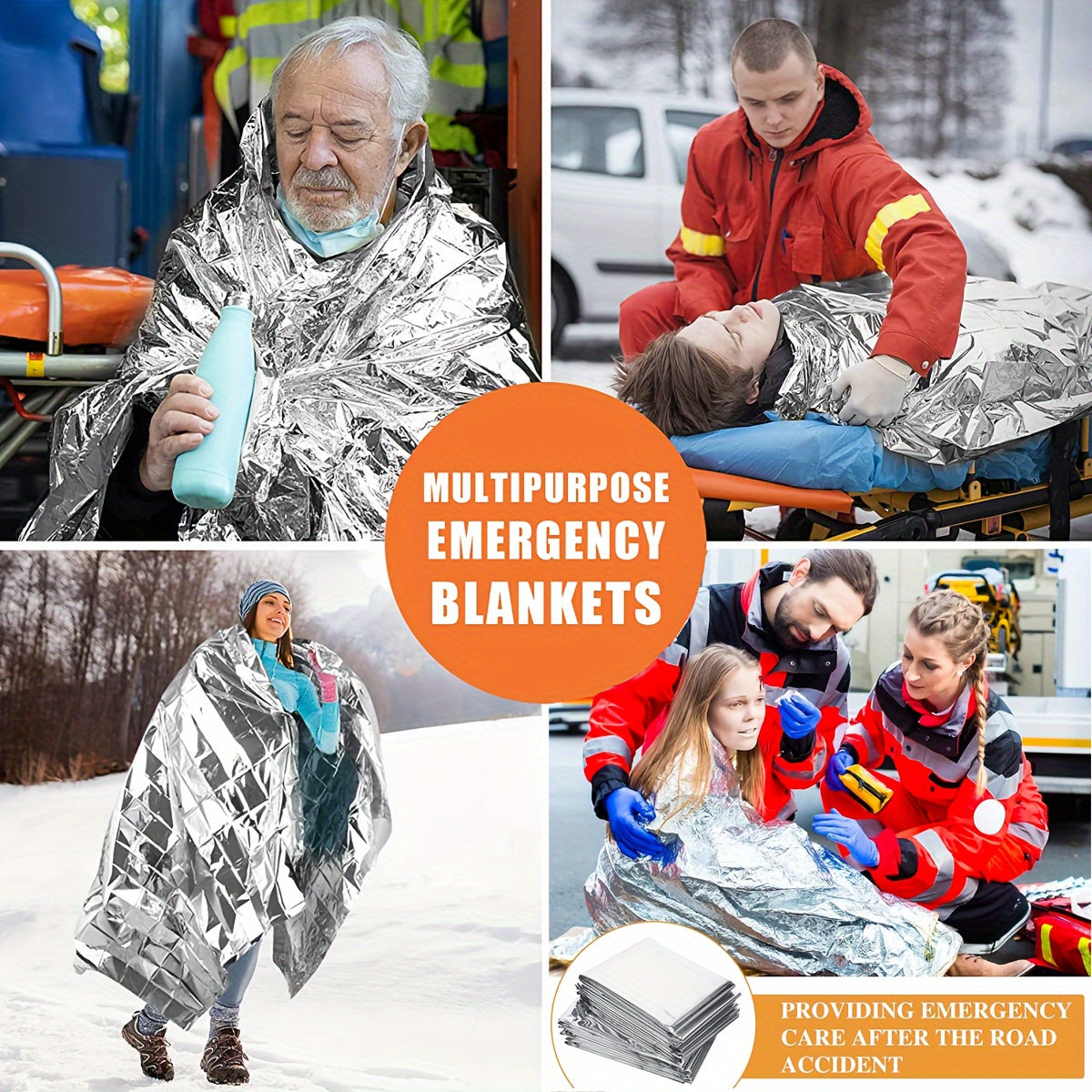 ThermoShield Notfalldecken – Kompakt und Wasserdicht, für Optimale Wärmehaltung