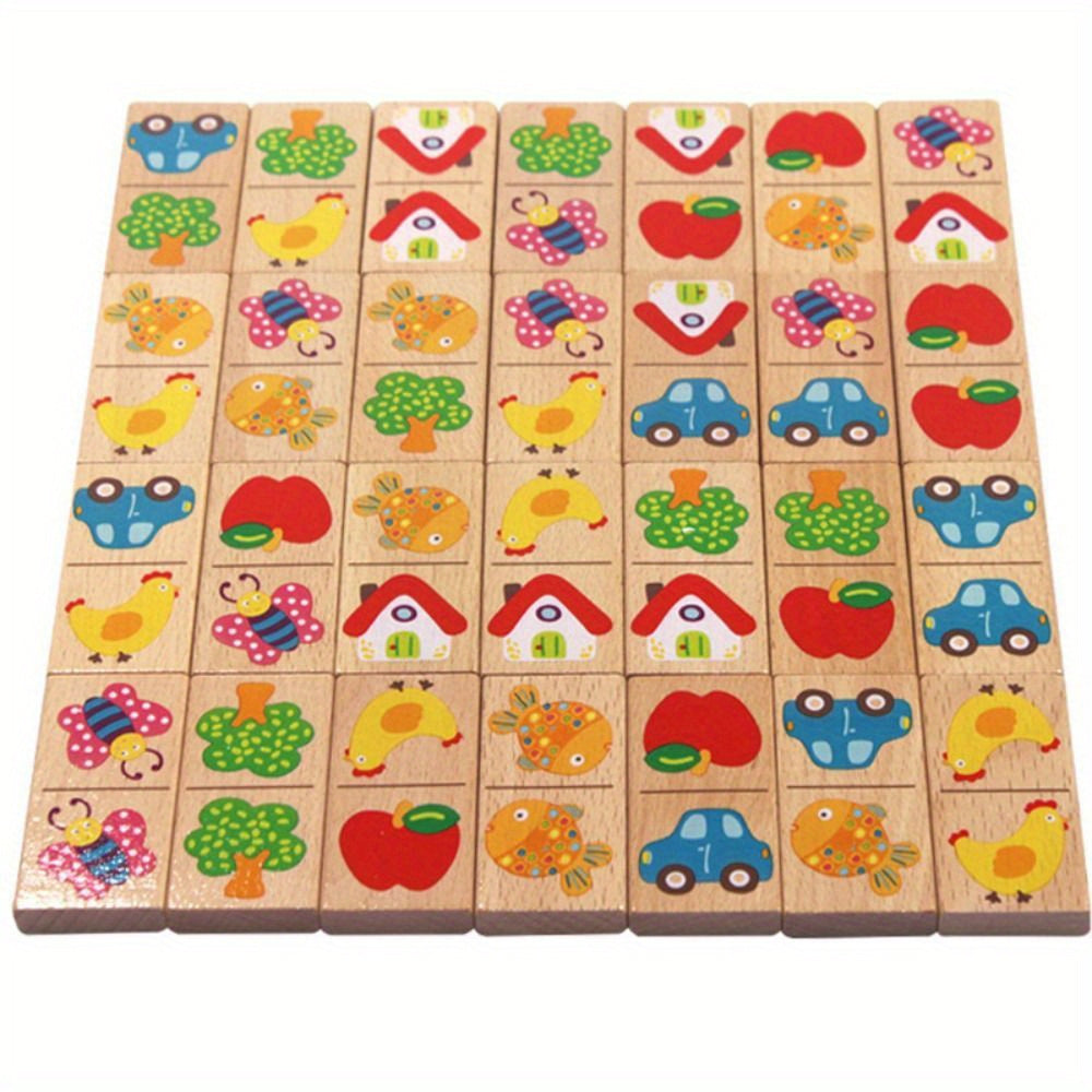 Verspieltes Domino-Puzzle – Für Lernen und Spaß