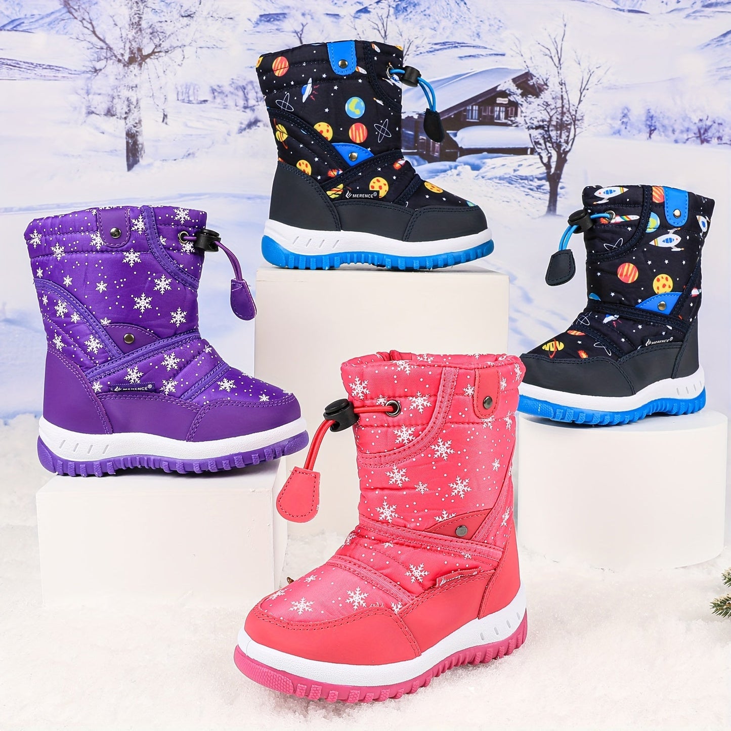 Fröhliche Winterstiefel für Kinder – Wärme und Spaß im Schnee