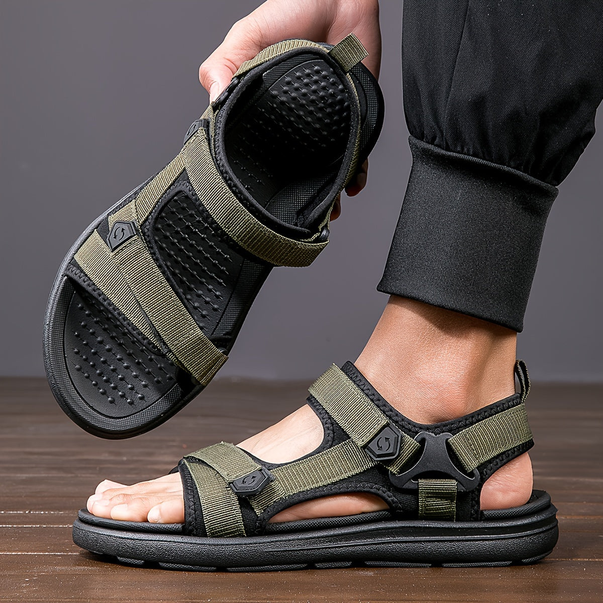 TrailVent Atmungsaktive Herren-Sandalen – Bequemer Outdoor-Grip