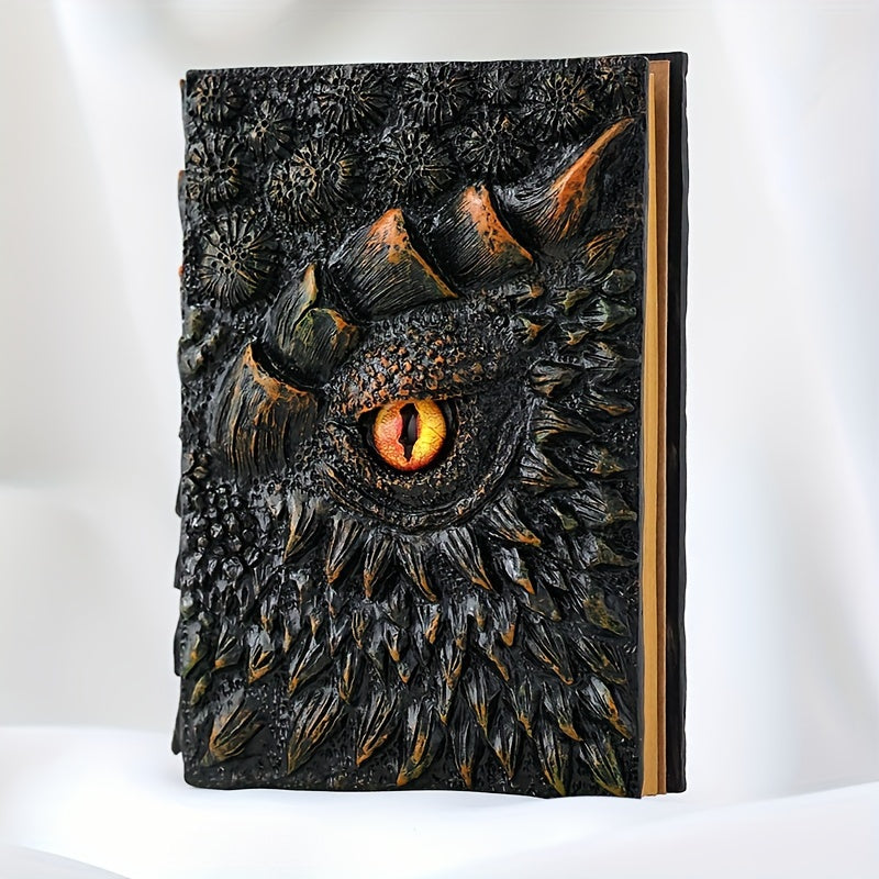 Fantasy Notizbuch mit Drachenauge – Robust und Kunstvoll