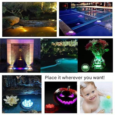 Unterwasser LED Lampe – Farbenfroh und Vollständig Wasserdicht