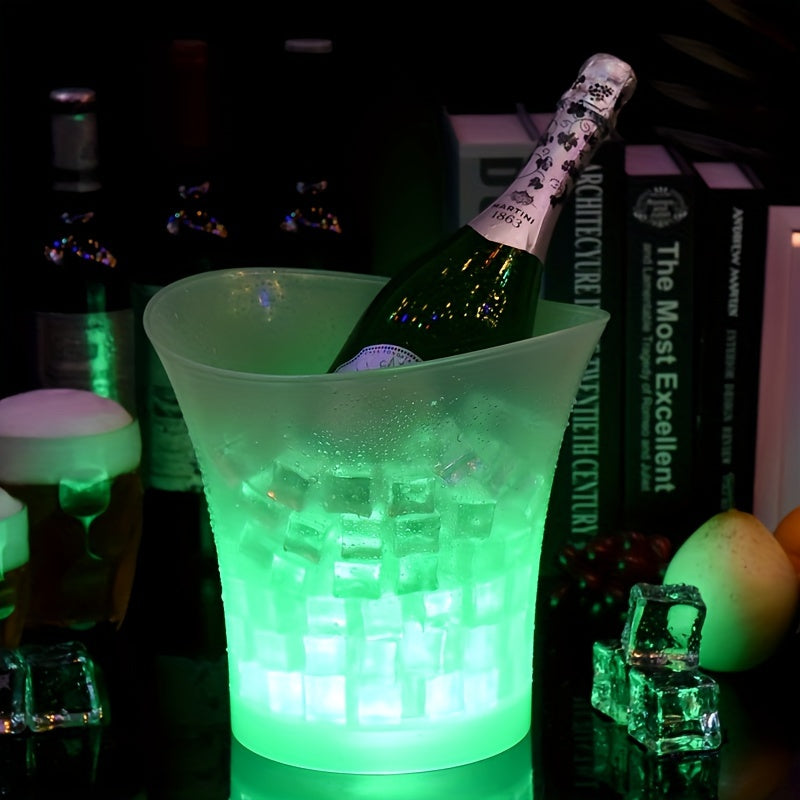 5L LED-Beleuchteter Eiseimer – Perfekt für Champagner und Bier