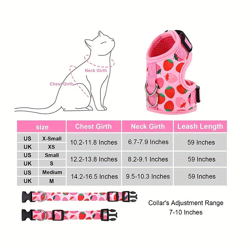KittyComfort Geschirr Set – Für gemütliche Spaziergänge und Abenteuer