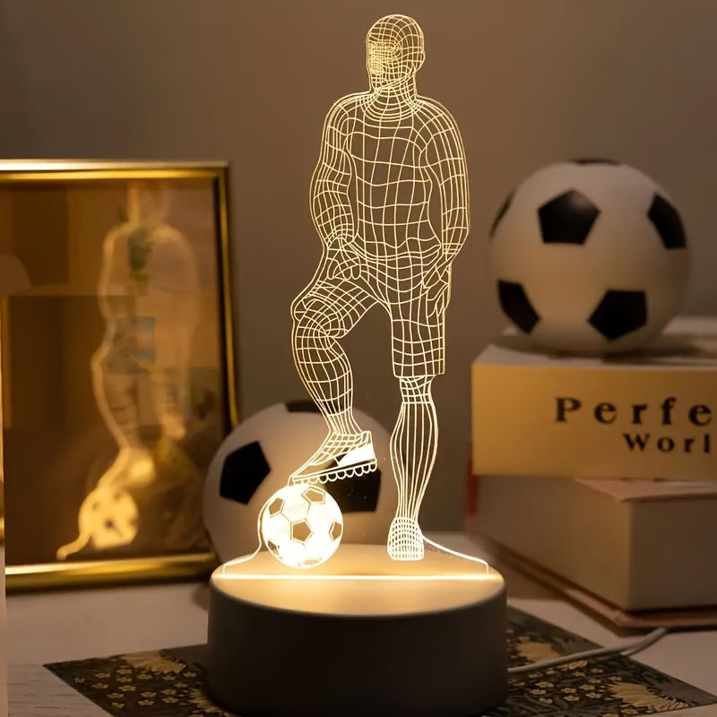 Fußballer 3D-Lampe – Für eine sportliche Atmosphäre
