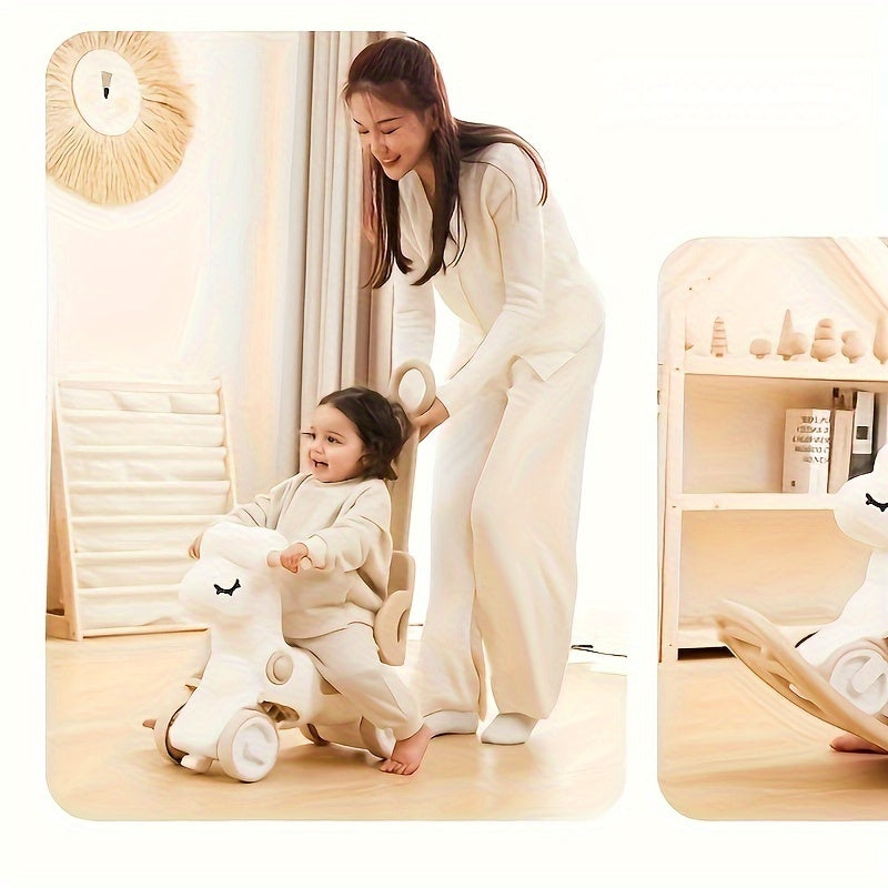 2-in-1 Baby Schaukelpferd und Laufrad - Sicheres und Spaßiges Spielzeug
