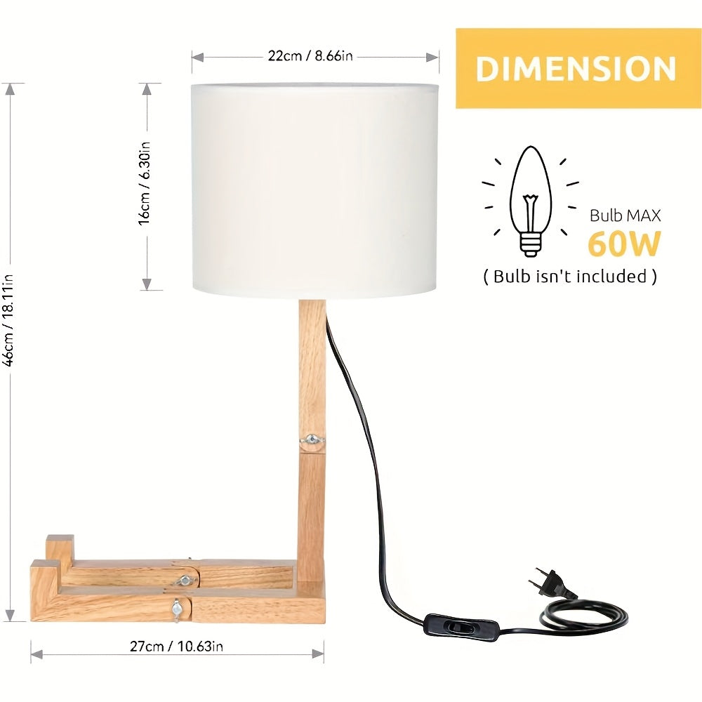 Moderne Holz Tischlampe – Flexibles Design und Stimmungsvolle Beleuchtung