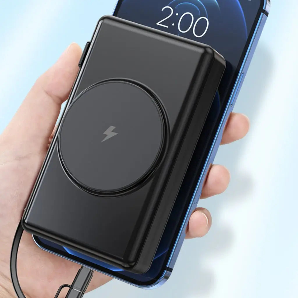 EnergieMate 5-in-1 Powerbank – Schlanker Reisebegleiter mit 15.000mAh